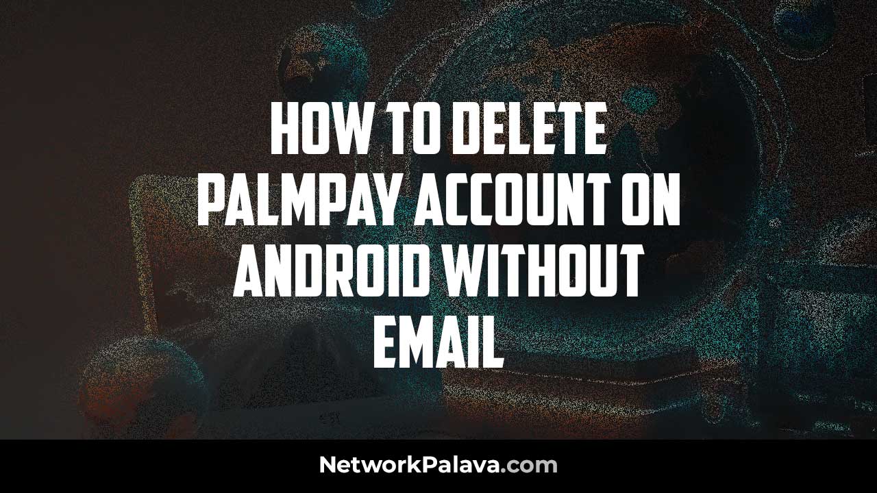 Delete PalmPay Account Android no Email