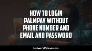 Login Palmpay Without Phone Number Email Password