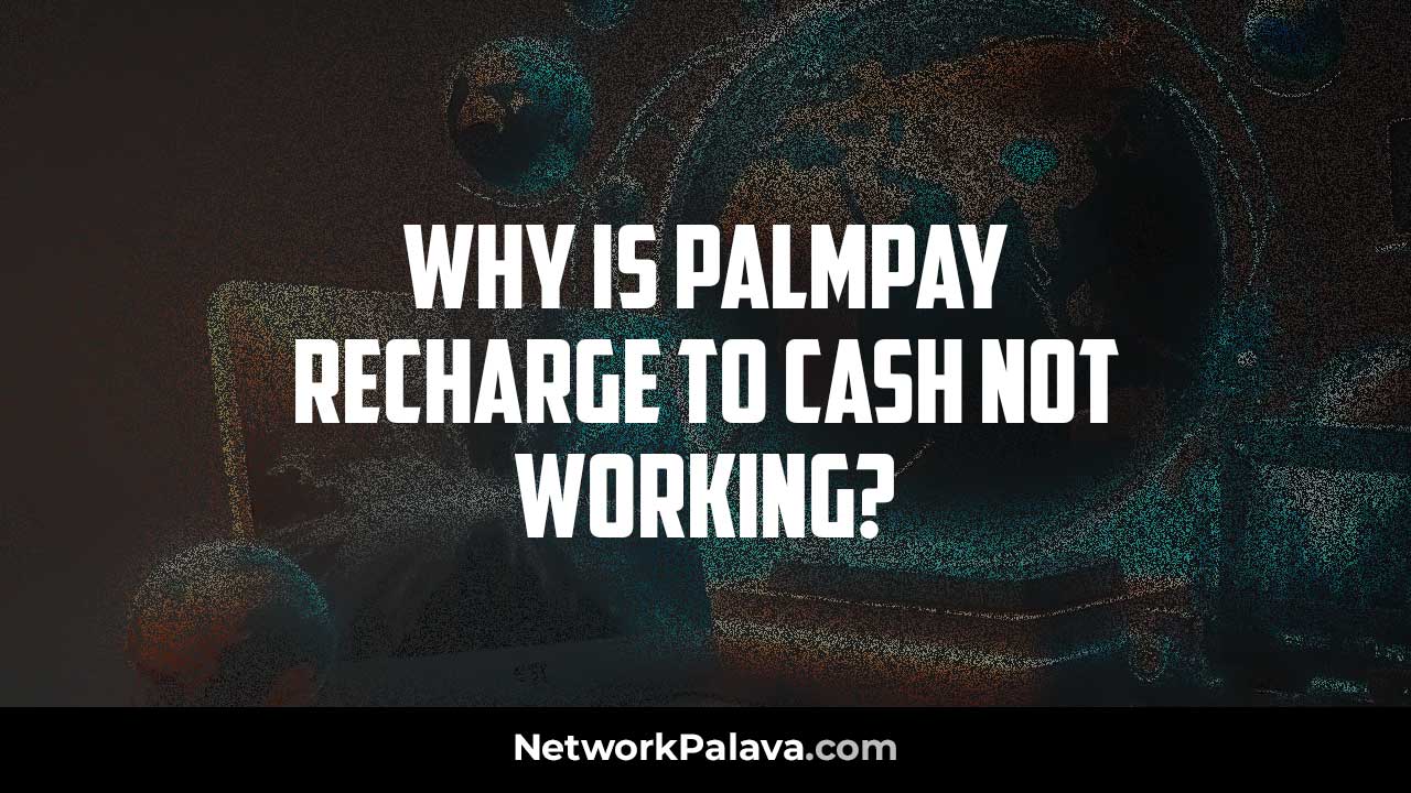 Palmpay Recharge to Cash Not Working